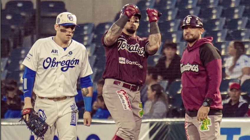 Yaquis caen ante los Tomateros y Culiacán evita la limpia ante Obregón