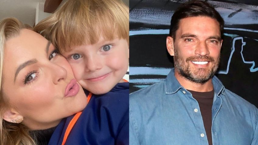 Peso Pluma posa en FOTO con el hijo de Julián Gil y Marjorie de Sousa; crecen las críticas