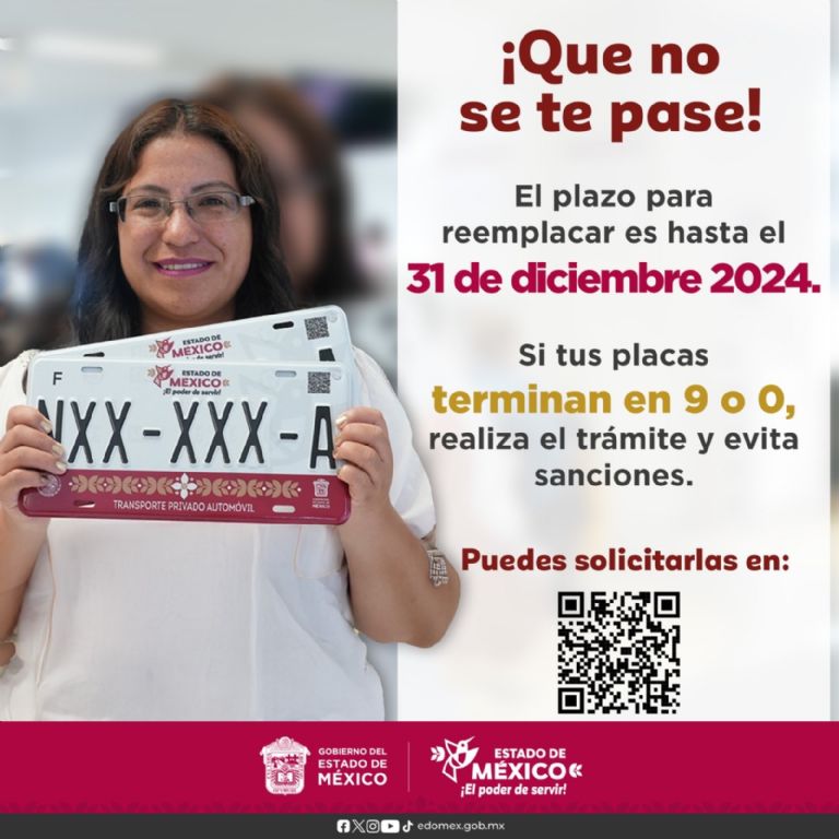 Cambio de placas en Edomex