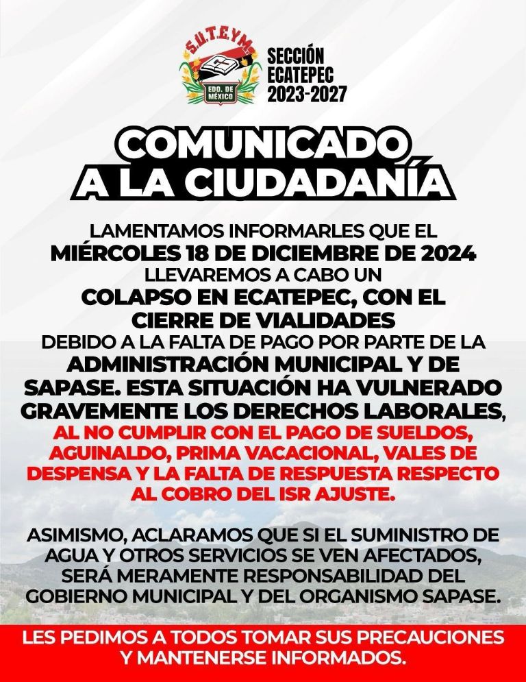 Bloqueos en Ecatepec