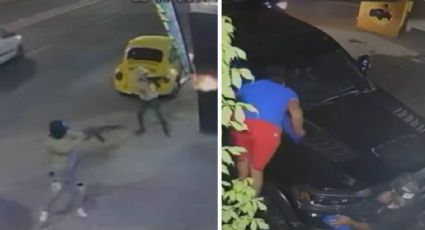 FUERTE VIDEO: Sicarios le disparan a empleados y clientes de autolavado en Durango