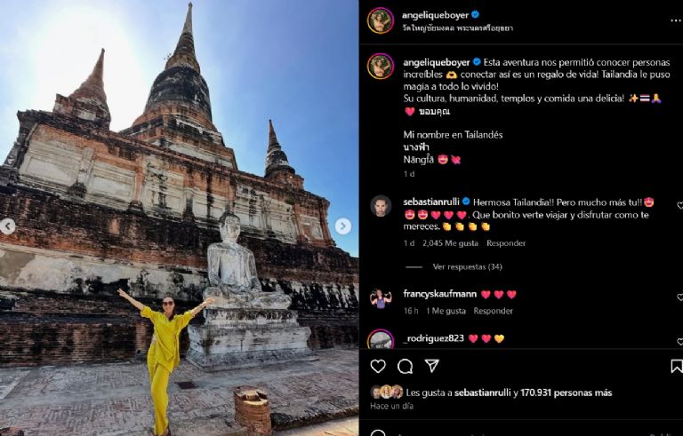 Angelique Boyer se va a Tailandia