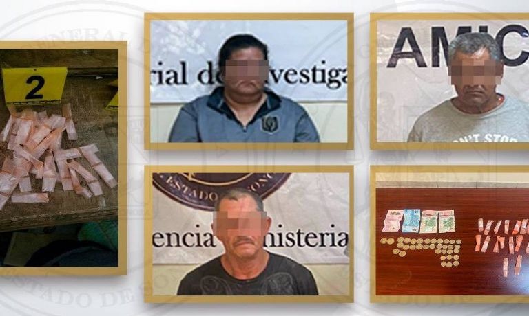 Detienen a tres personas y aseguran narcóticos en operativos conjuntos en San Luis Río Colorado