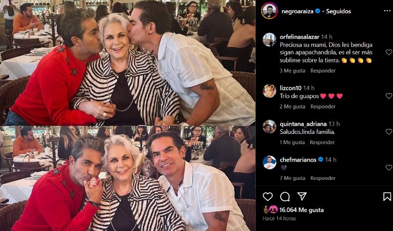 Raúl Araiza presume foto con su mamá