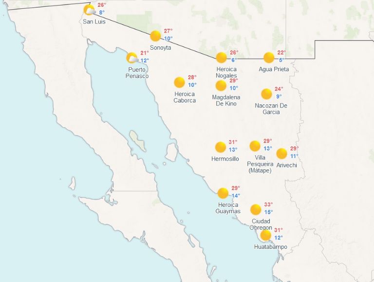 Clima en Sonora