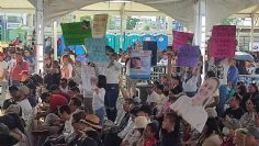 "Vivos los queremos": Familias de desaparecidos interrumpen evento de Sheinbaum