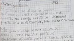 Niño de Coahuila pide a Santa Claus dinero y zapatos para ir a la escuela
