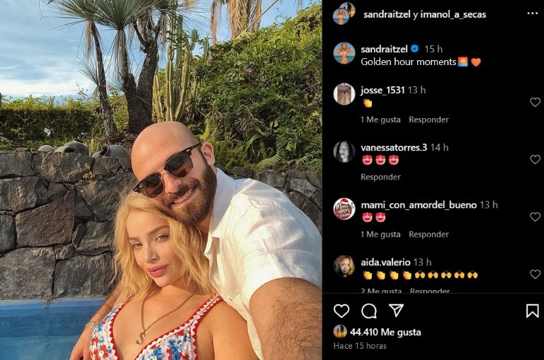 Sandra Itzel e Imanol disfrutan de una romántica tarde