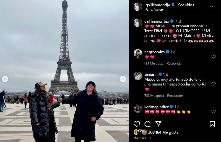 Galilea Montijo se va a pasar el día con Mateo en París