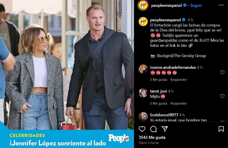 Jennifer Lopez tiene nuevo guardaespaldas