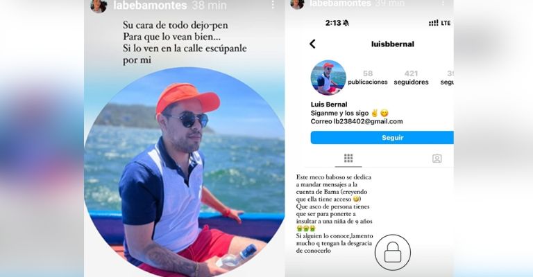 Beba Montes exhibe a hombre que amenaza a la sobrina de Gala Montes en redes