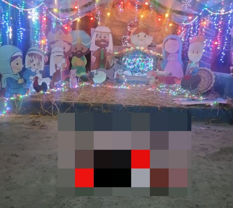 Dejan cuerpo en un nacimiento de Puebla