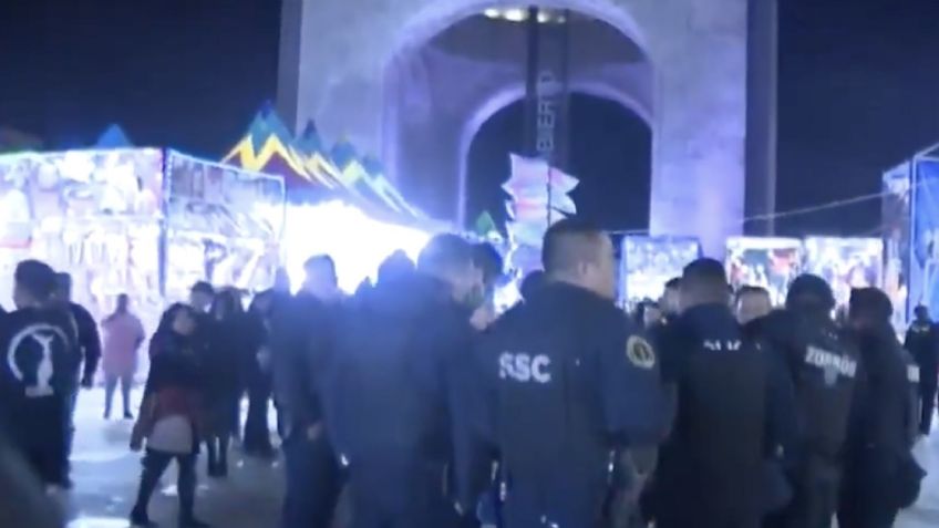 Tragedia navideña: Frente decenas de familia, muere hombre en Monumento a la Revolución