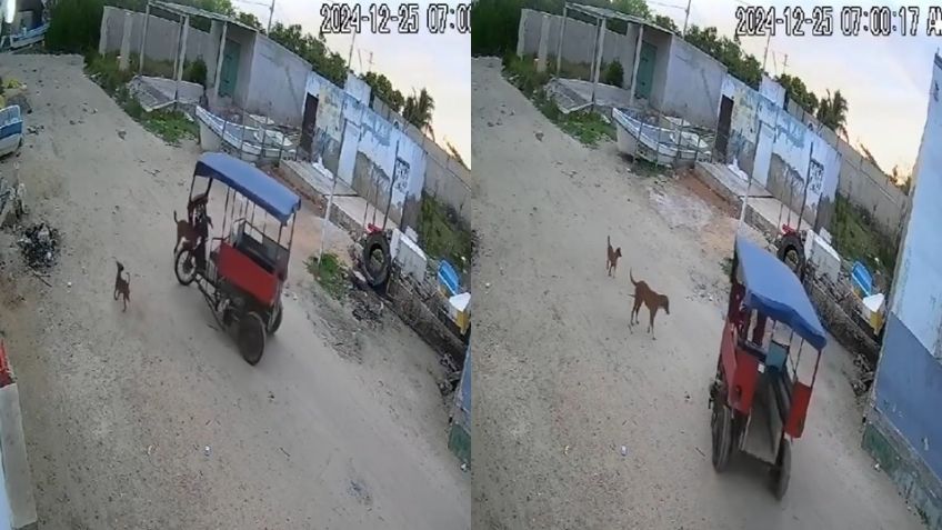 Captan presunta actividad paranormal en Yucatán; mototaxi se enciende y maniobra solo