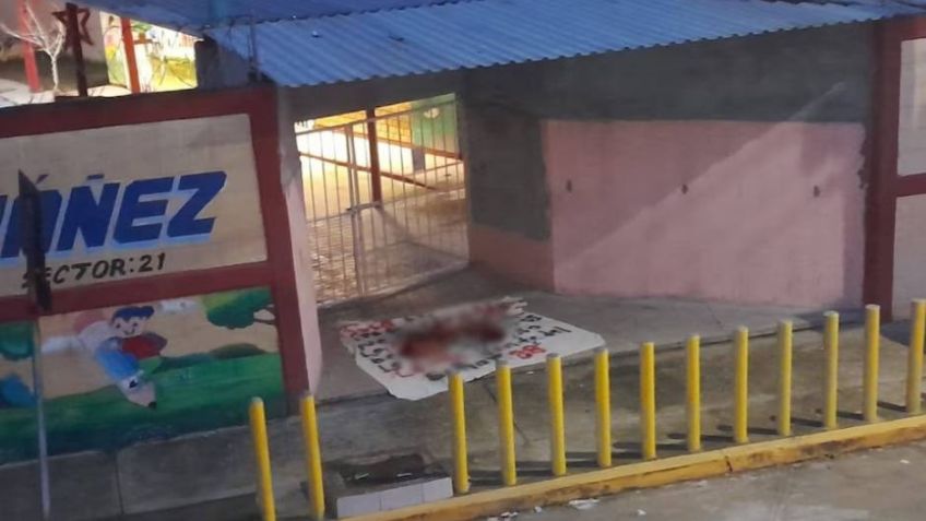 Terror en Tabasco: CJNG deja cuerpo desmembrado frente a un kínder de Villahermosa