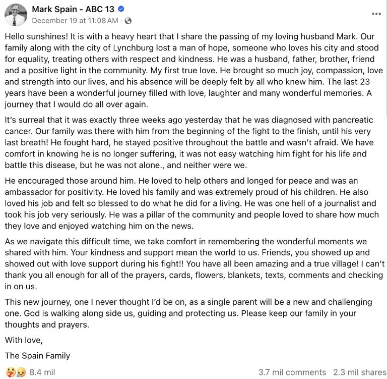 Facebook de Mark Spain