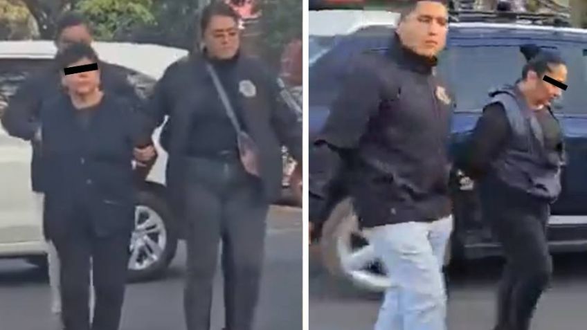 Detienen a dos carteristas en el centro de CDMX; vinculan a una a la banda de El Catrín