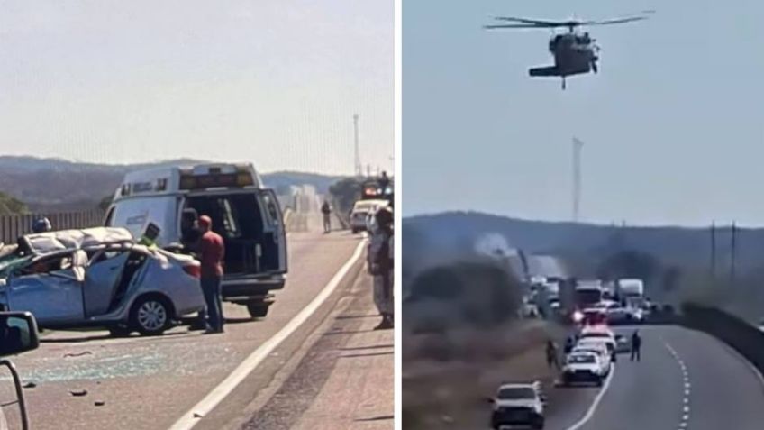 Agente de la Guardia Nacional muere tras accidente en la autopista Mazatlán-Culiacán