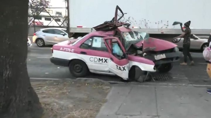 Fuerte accidente en Coyuya deja cinco heridos y un taxi destruido; hay un detenido