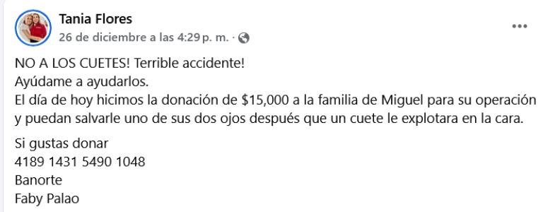 Hombre sufre accidente y pierde un ojo en Coahuila