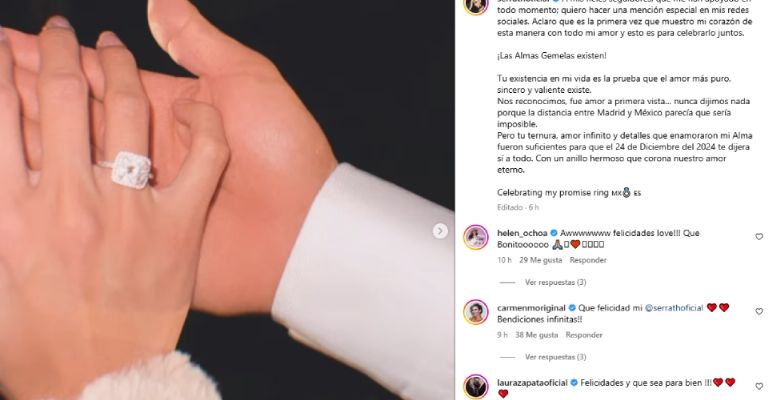 Serrath anuncia su compromiso con misterioso galán tras drama con Jorge Losa