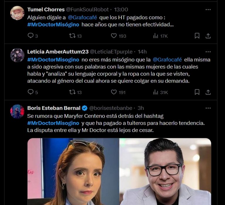 Acusan a Maryfer Centeno de comprar tendencias