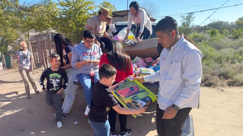 Edición número 14 de la campaña 'Tiempo de Sonreír' lleva juguetes a niños de Empalme