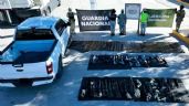 Foto ilustrativa de la nota titulada Decomisan arsenal de 50 mil cartuchos y 58 armas en frontera Sonoyta-Phoenix