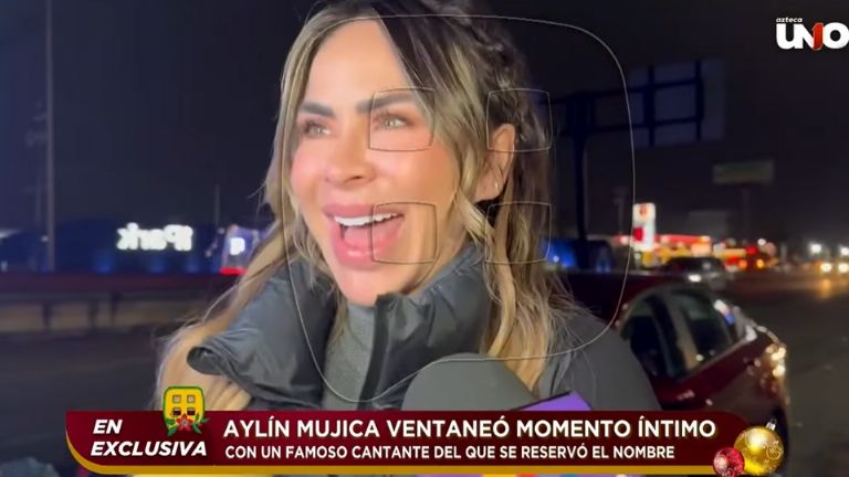 Aylín Mujica filtró intimidades de la noche que pasó con famoso cantante