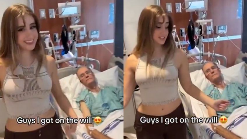 Canadá: Tiktoker celebra que su novio, 63 años mayor que ella, la incluyó en su testamento