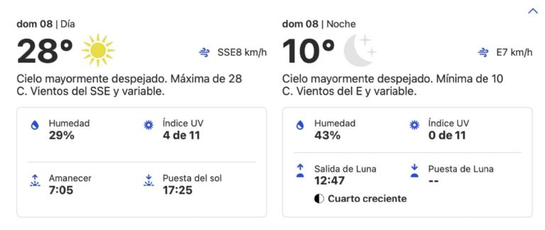Clima en Hermosillo para HOY domingo 8 de diciembre. Foto: Conagua Clima