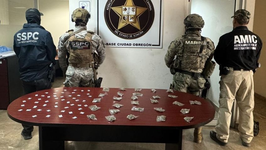 Ciudad Obregón: Decomisan 171 envoltorios de narcóticos tras cateo de tres domicilios