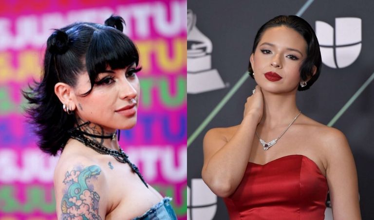 Nodal hace pintura de Ángela Aguilar