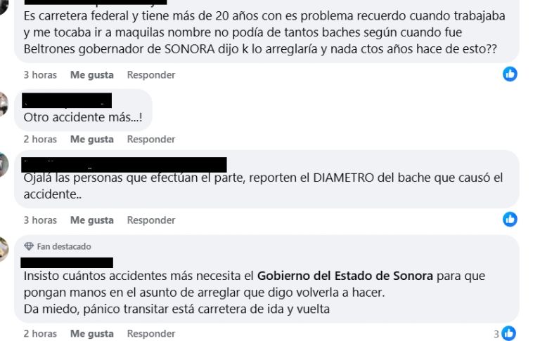 Usuarios se quejaron por las condiciones en las que se encuentra la carretera