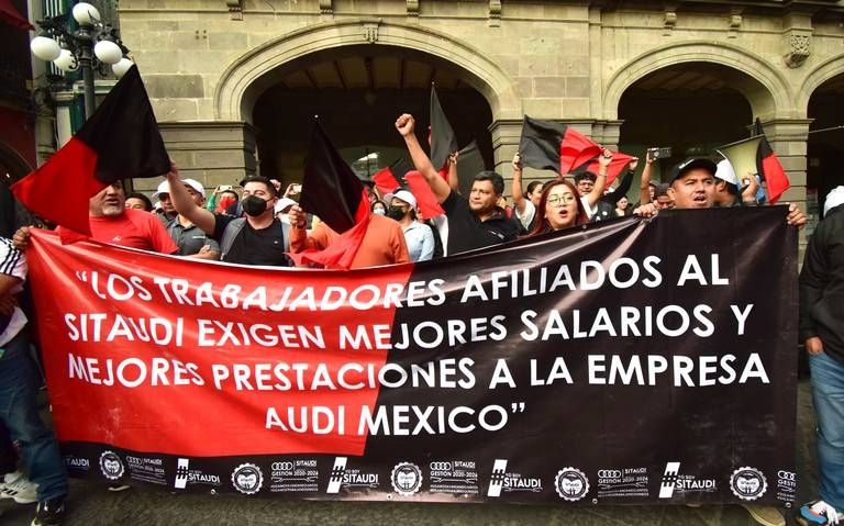 La huelga de los trabajadores de Audi en México estalló el pasado 24 de enero. Foto: Internet