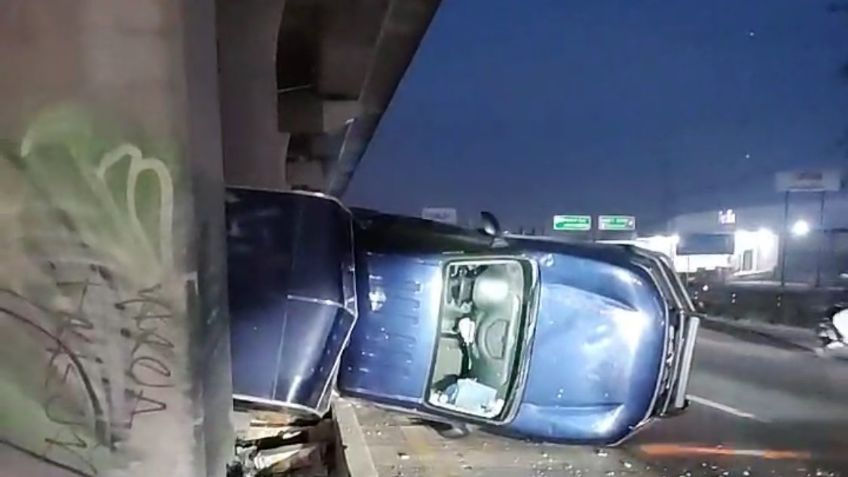Se registra nuevo accidente en la Autopista México-Puebla; genera caos en la circulación