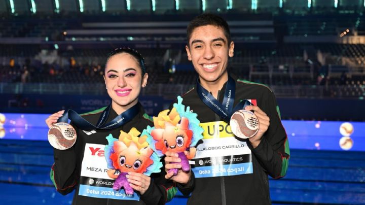México obtiene nueva medalla en natación artística en el Mundial de Doha