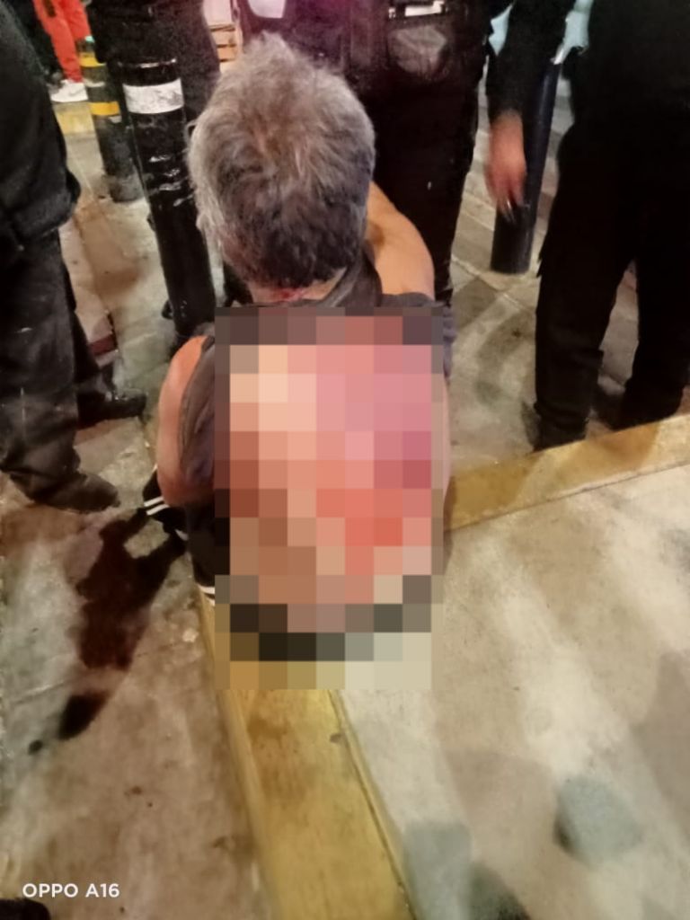 Hombre apuñalado en Pantitlán