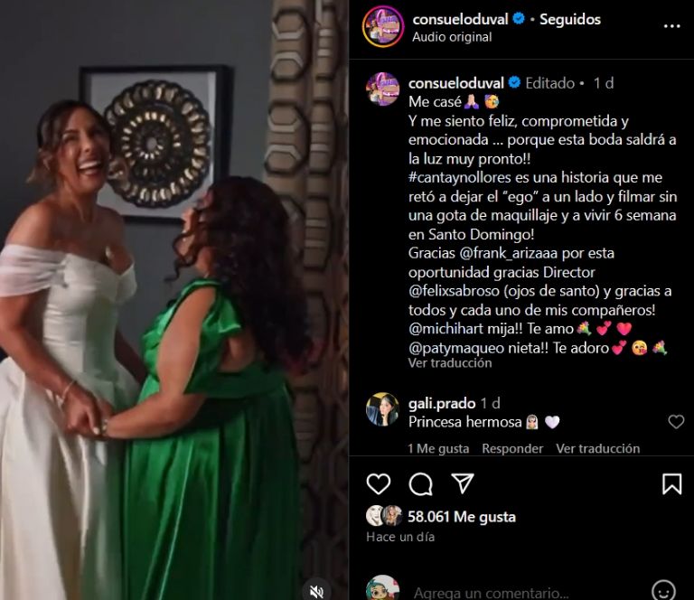 Consuelo Duval confirma boda