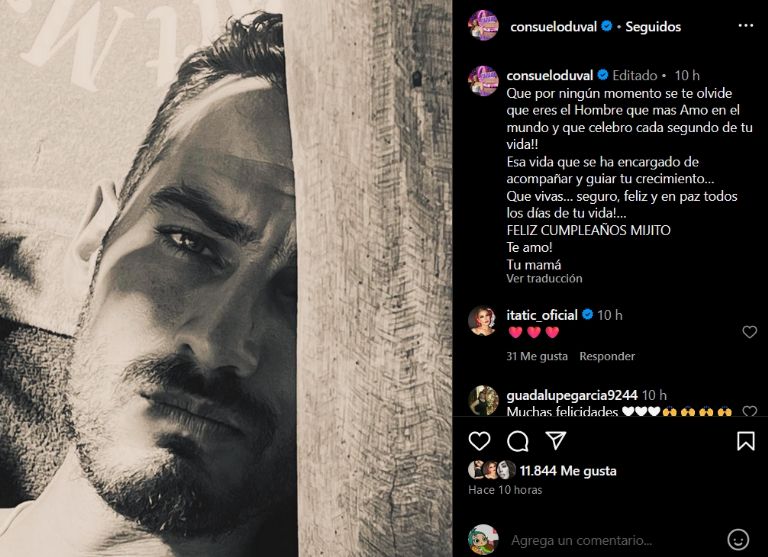 Consuelo Duval revela el nombre del hombre de su vida