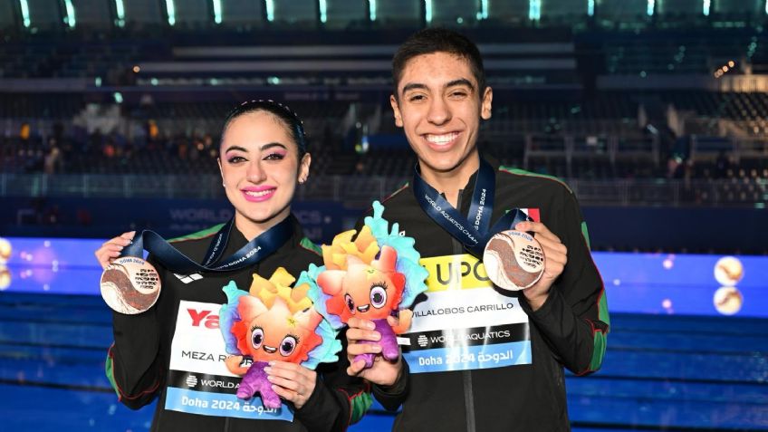 México obtiene nueva medalla en natación artística en el Mundial de Doha