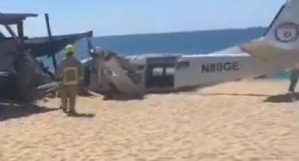 Tragedia en Puerto Escondido: Avioneta se desploma en la Playa Bachoco, reportan un muerto