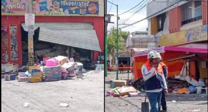 FOTOS: Explota taquería en colonia de Iztapalapa; reportan a tres personas heridas