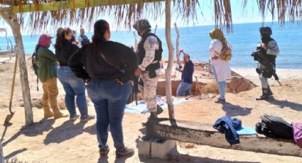 Madres Buscadoras de Huatabampo encuentran restos humanos en playa Las Bocas
