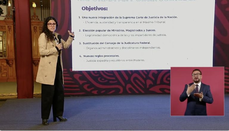SEGOB expone Reforma al Poder Judicial. Foto: Gobierno de México