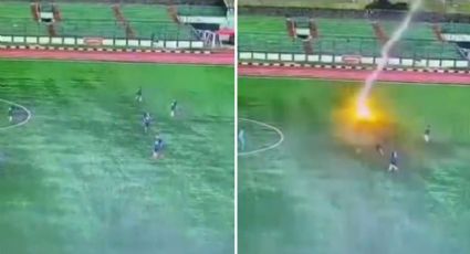 Muere futbolista en Indonesia tras caerle un rayo en pleno partido (VIDEO)