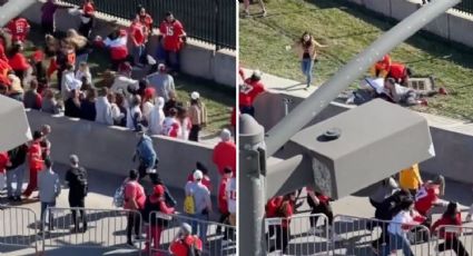VIDEO: Aficionados de Kansas City 'tacklean' a presunto tirador en desfile de Chiefs