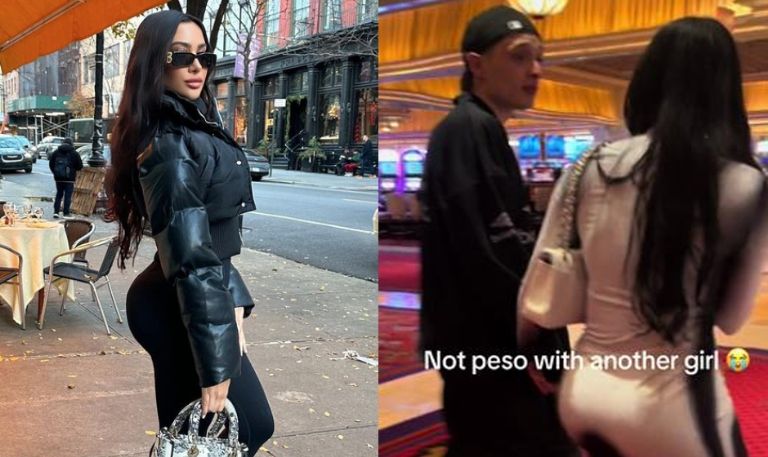 Influencer se defiende tras ser captada con Peso Pluma