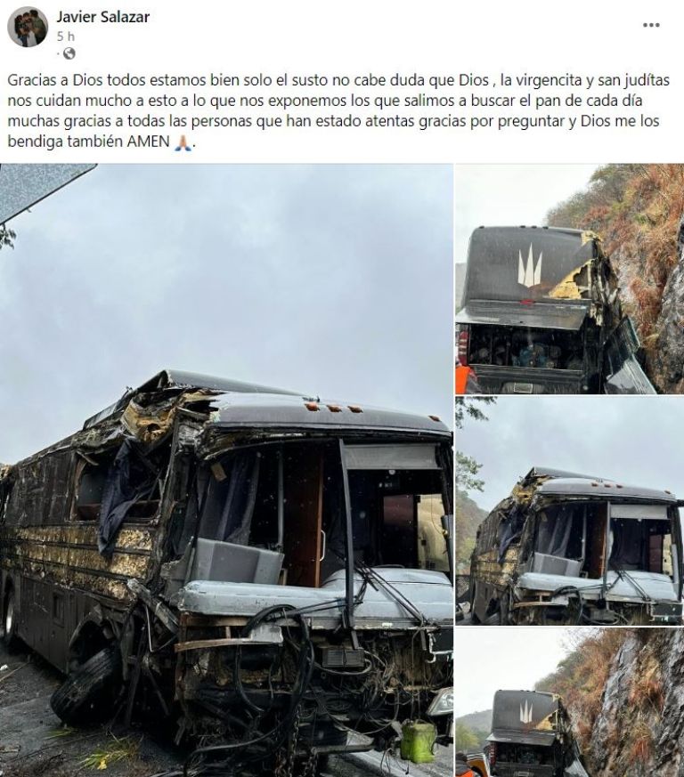 Músicos de Gerardo Ortiz sufren accidente