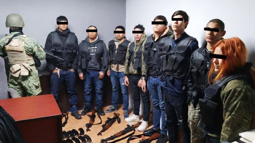 Capturan a ocho presuntos narcos al norte de Sonora; les incautaron armas de alto poder